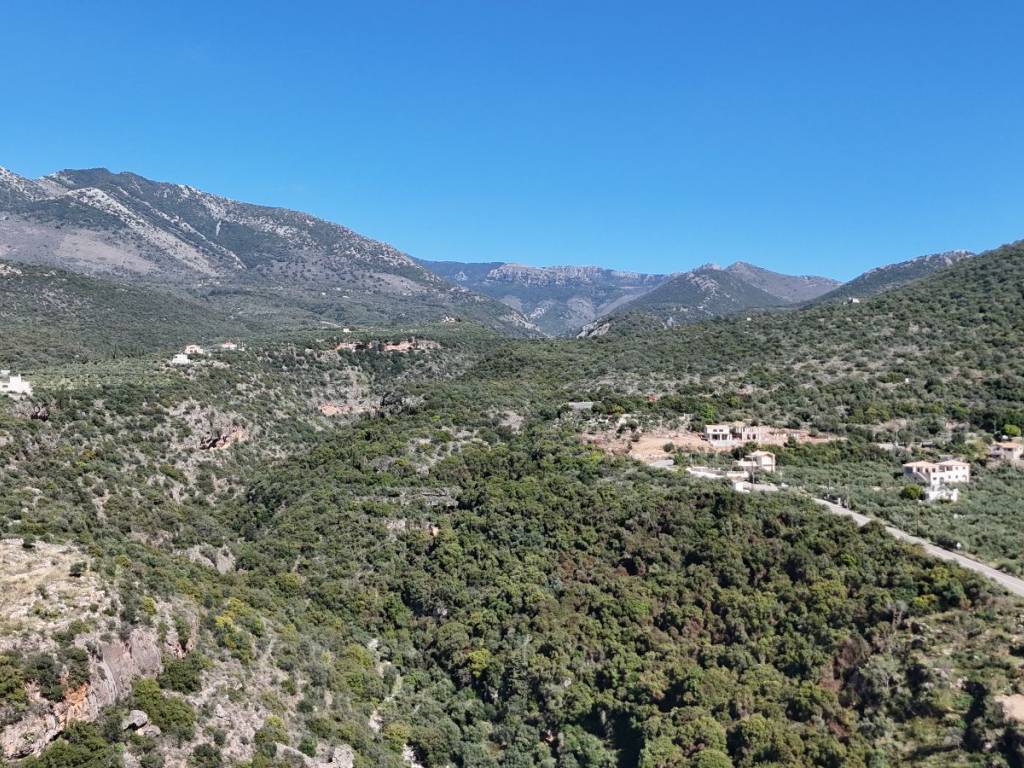 areal view of the gorge towards Eleachori