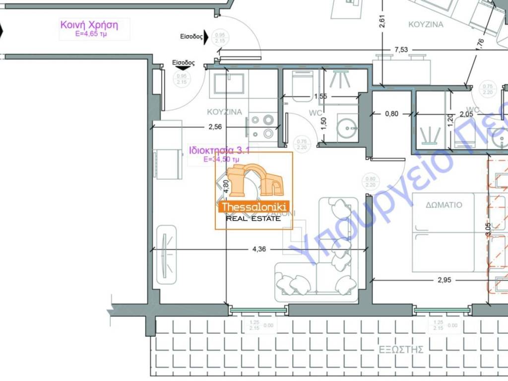 Τουρκικό Προξενείο, Γκαρσονιέρα, 39 τ.μ.