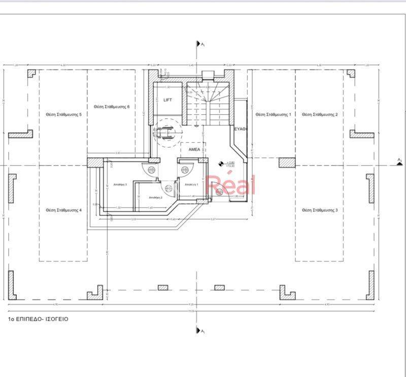 1ο επίπεδο,θέσεις στάθμευσης
