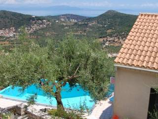 Aerial view of property