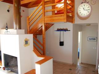 Fire place and internal stairs
