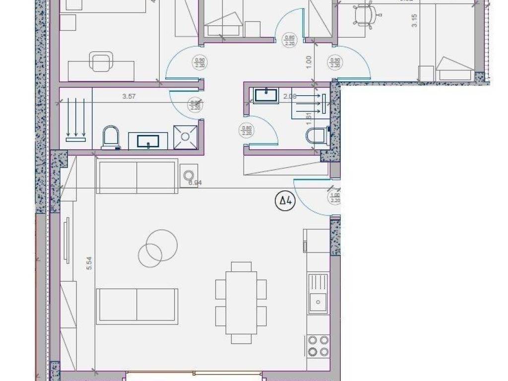 Forumland Real Estate, Κάτοψη Δ4  140,20τμ