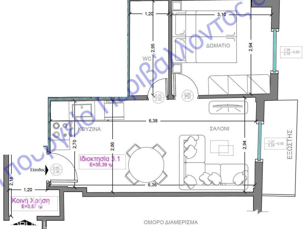 Forumland Real Estate, Κάτοψη διαμερίσματος