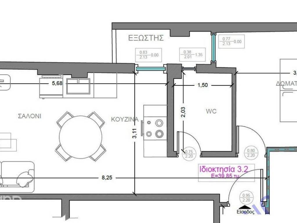 Forumland Real Estate, Κάτοψη  Δ3.2  46τμ