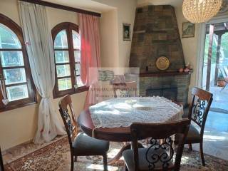 DINING AREA WITH FIREPLACE