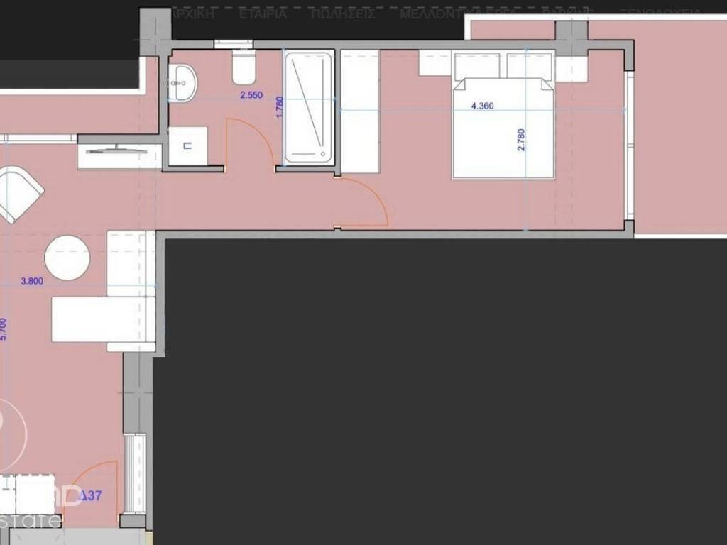 Forumland Real Estate, Κάτοψη Δ37  58,82τμ