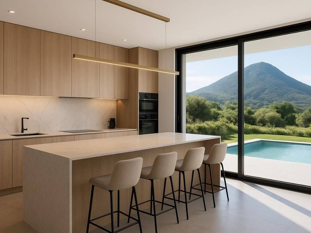 new, modern aesthetic detached house, total area 140 sq.m.