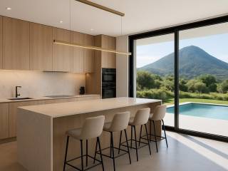 new, modern aesthetic detached house, total area 140 sq.m.