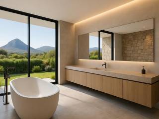 new, modern aesthetic detached house, total area 140 sq.m.