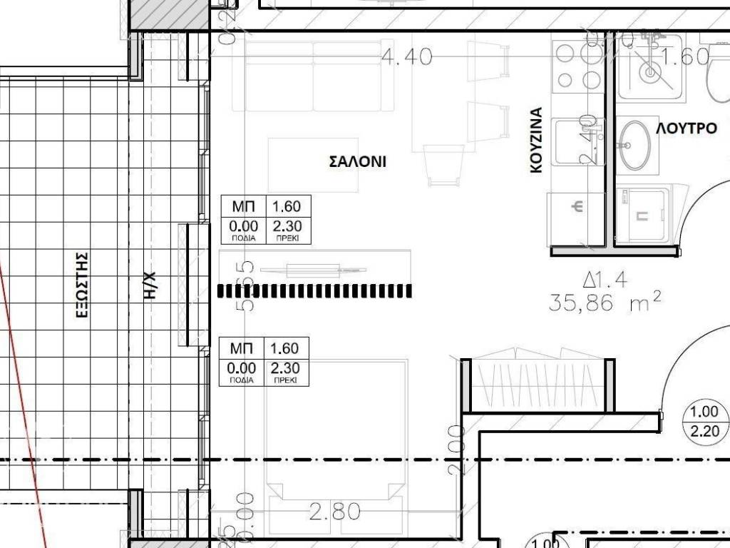 Forumland Real Estate, κάτοψη Δ1.4 35,86τ.μ.