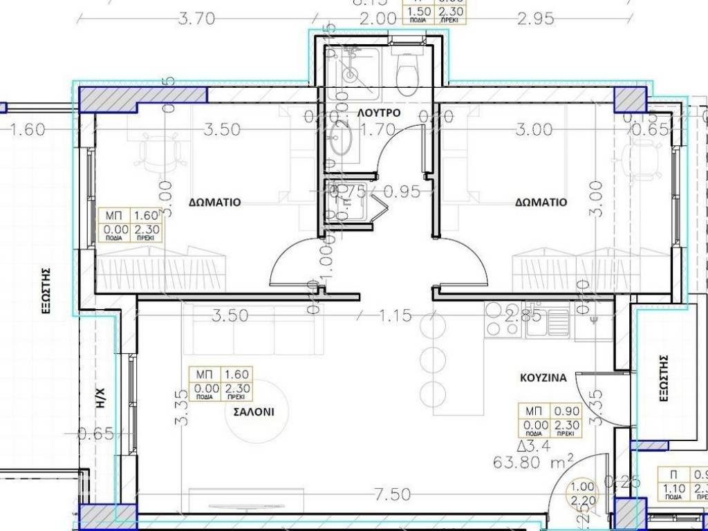 Forumland Real Estate, κάτοψη Δ3.4 3ου