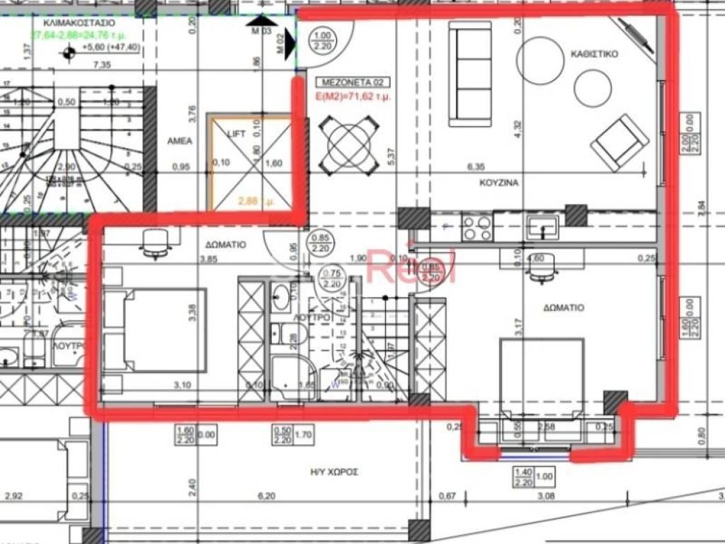 Κάτοψη 2ου ορόφου