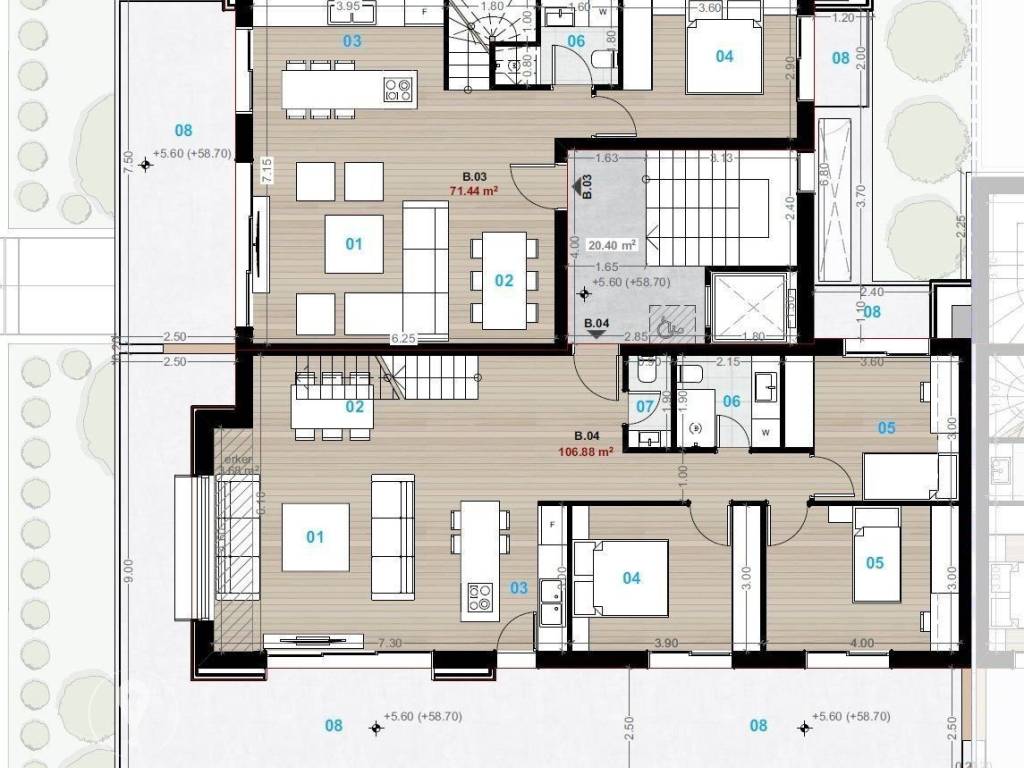Forumland Real Estate, Κάτοψη 2ου ορόφου