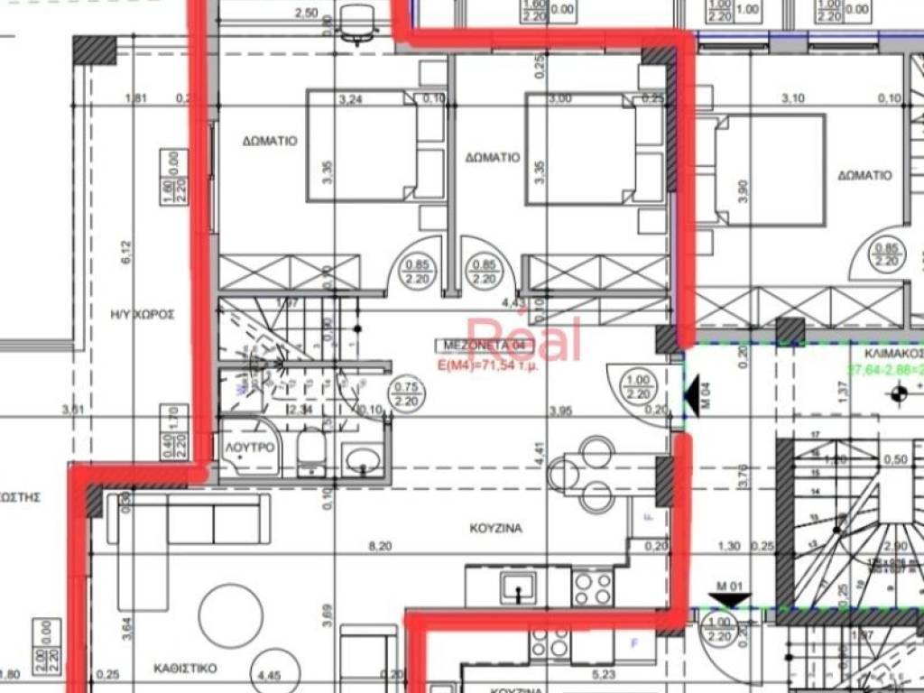 Κάτοψη 2ου ορόφου.