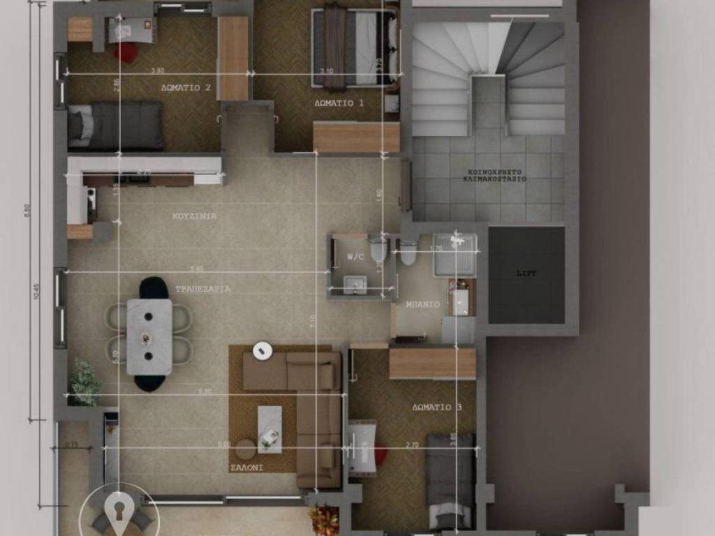 Forumland Real Estate, Κάτοψη διαμερίσματος