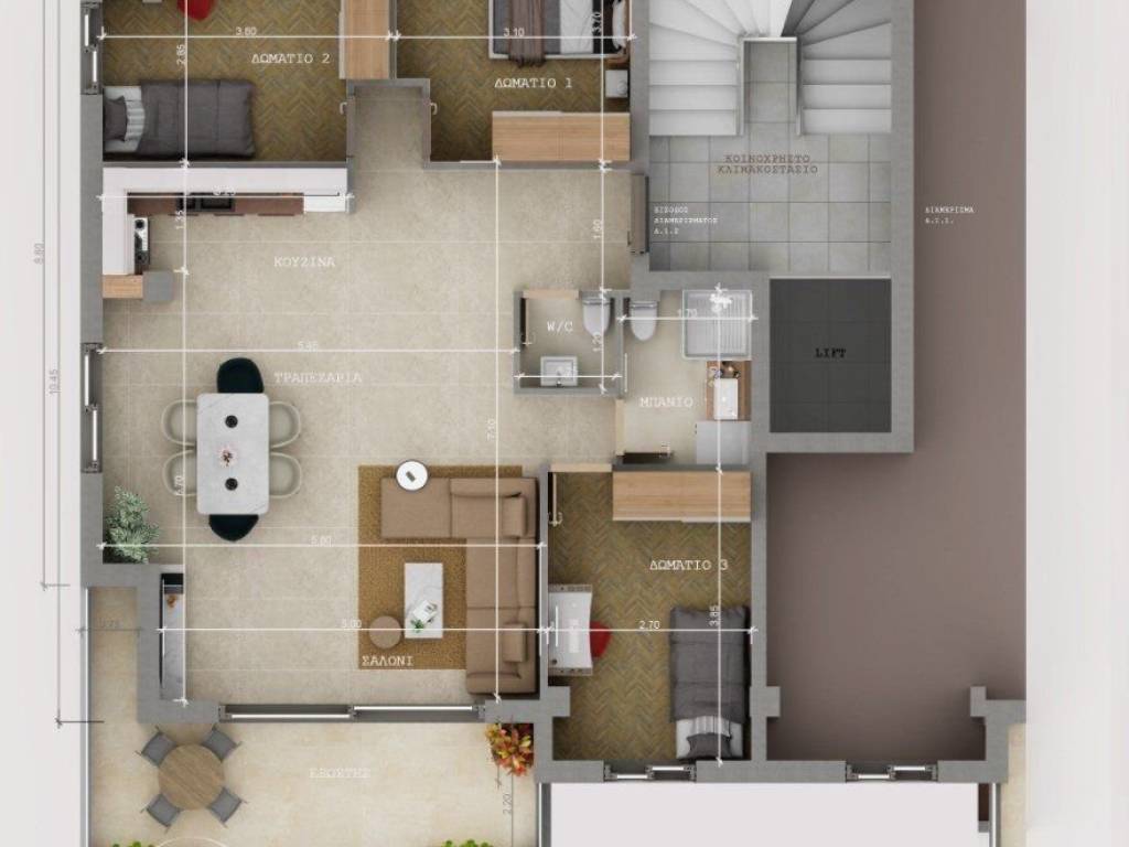 Forumland Real Estate, Κάτοψη διαμερίσματος