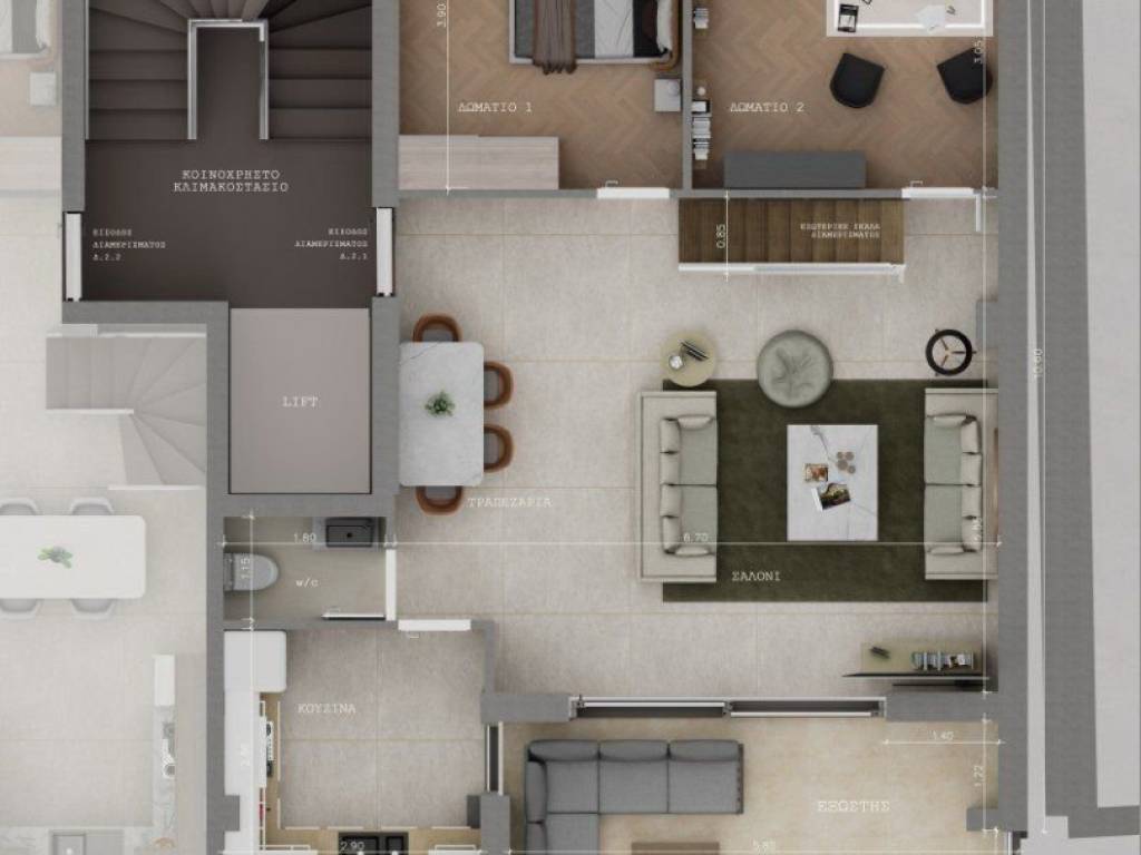 Forumland Real Estate, Κάτοψη 2ου ορόφου