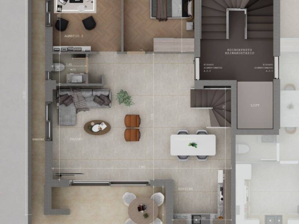 Forumland Real Estate, Κάτοψη 2ου ορόφου