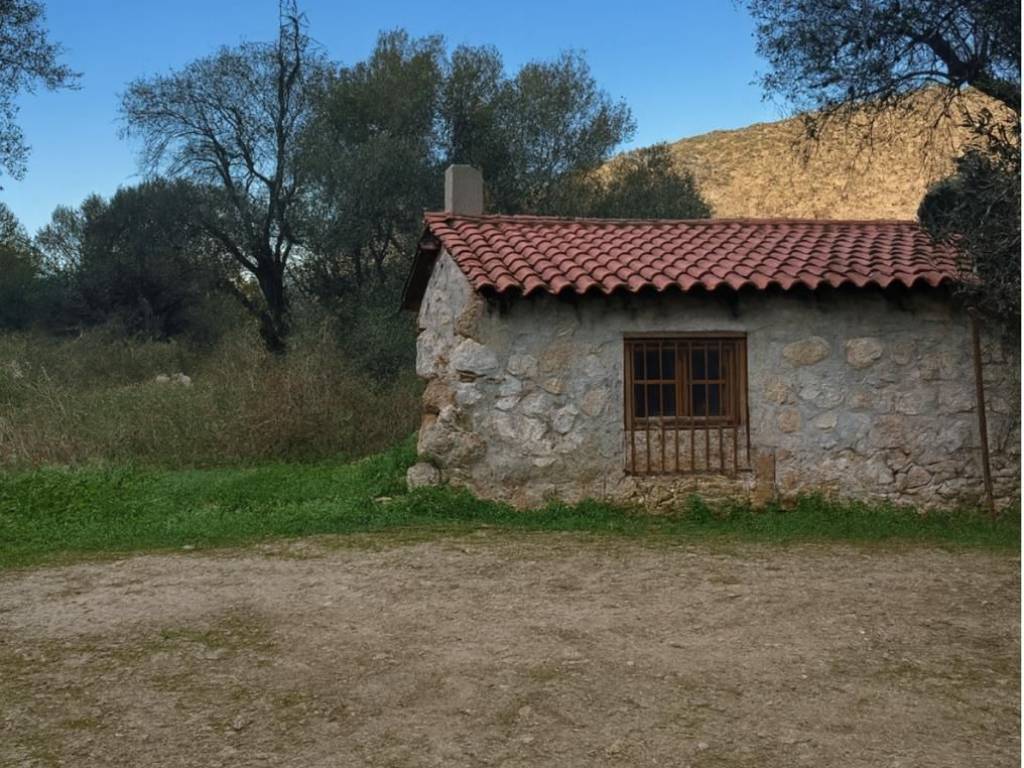 Old stone detached house with a total area of 75 sq.m.