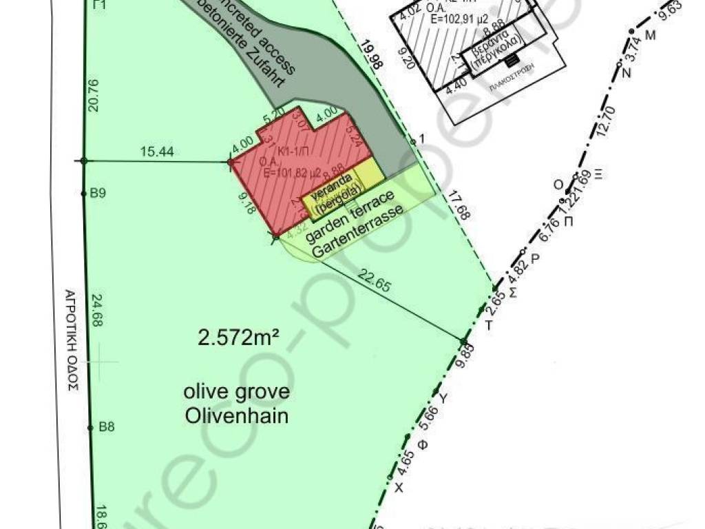 HOUSE CYCLADES I SURVEY PLAN