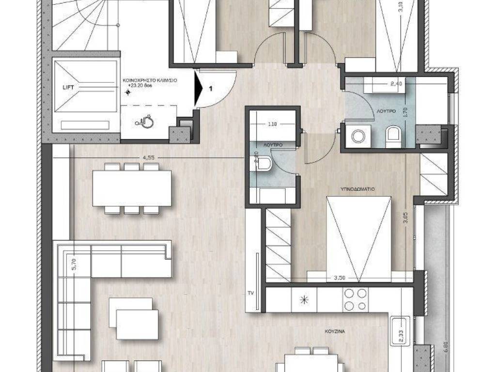 Forumland Real Estate, Κάτοψη 8ου , διαμερίσματος