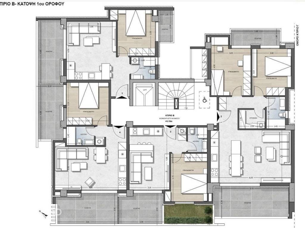 Forumland Real Estate, Κάτοψη 1ου ορόφου