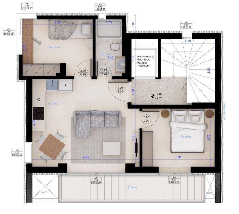 Apartment - Grekodom 64951|1032905