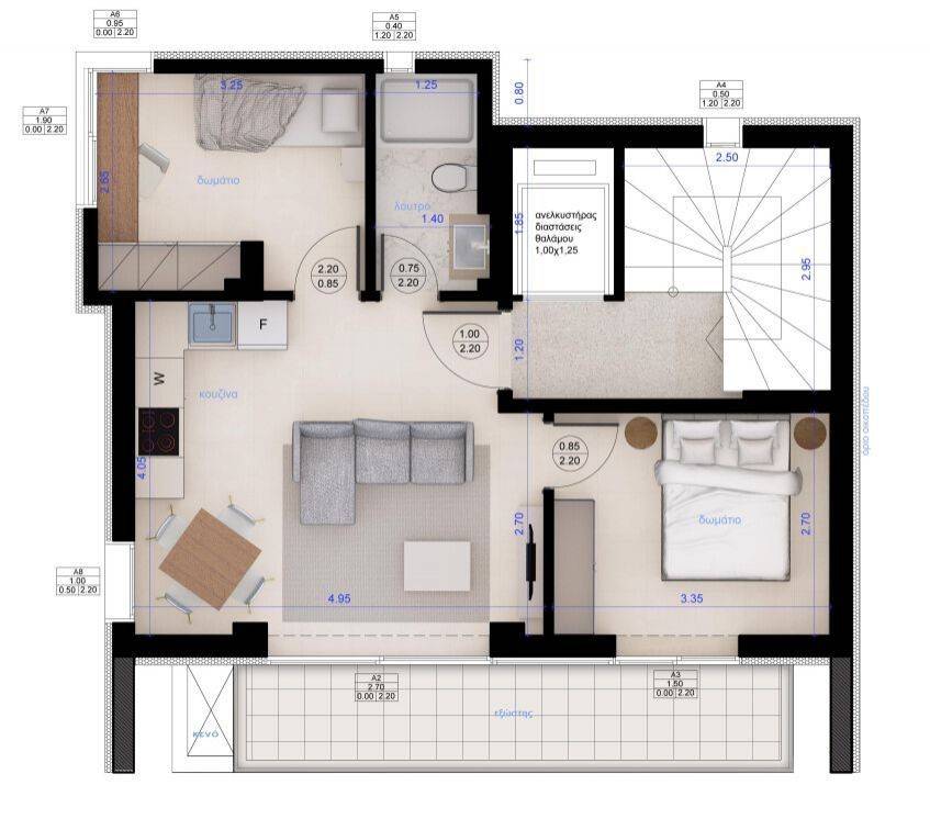Apartment - Grekodom 64952|1032930