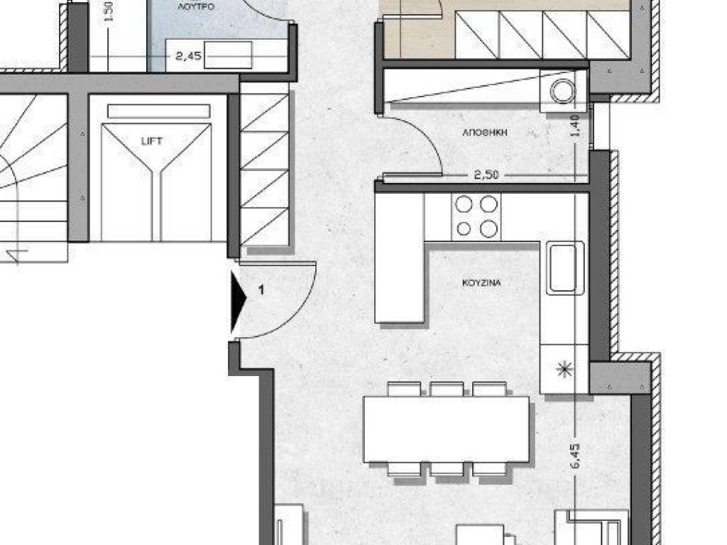 Forumland Real Estate, Κάτοψη 1ου 94,11τμ