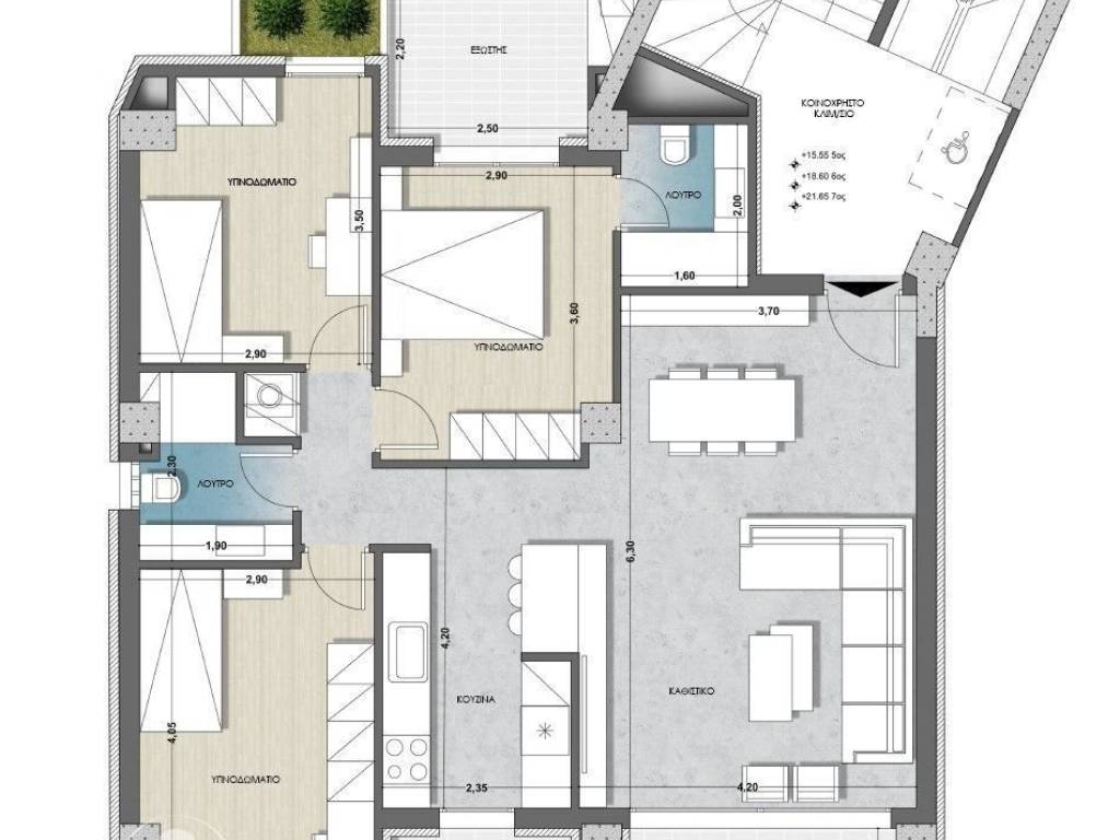 Forumland Real Estate, Κάτοψη διαμερίσματος