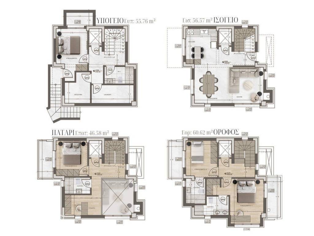 Forumland Real Estate, κατόψεις
