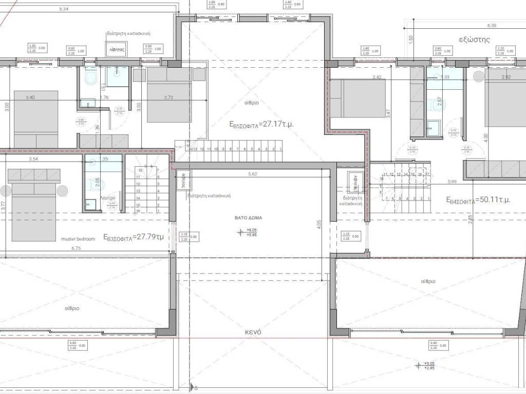 Κάτοψη Δευτέρου Ορόφου