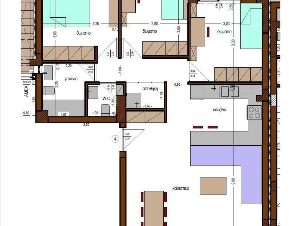 Forumland Real Estate, Κάτοψη διαμερίσματος