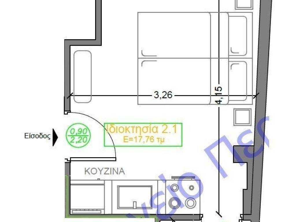 Forumland Real Estate, Κάτοψη Δ2.1  22,07τμ