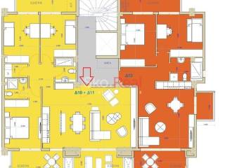 Κάτοψη Α Λύσης διαμερίσματος