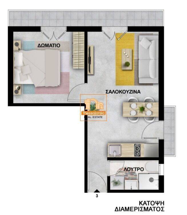 Άγιος Δημήτριος, Γκαρσονιέρα, 40 τ.μ.