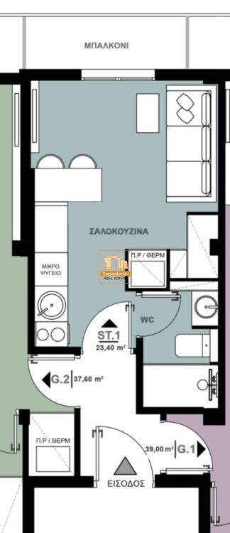 Ιασωνίδου, Στούντιο, 23 τ.μ.