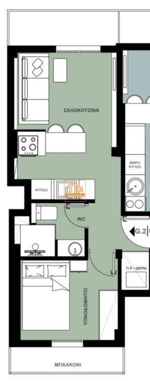 Ιασωνίδου, Γκαρσονιέρα, 38 τ.μ.