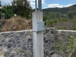 Electricity pole in the plot connected to the 2x3 house