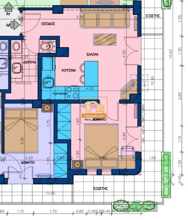 Άνω Τούμπα, Γκαρσονιέρα, 41 τ.μ.