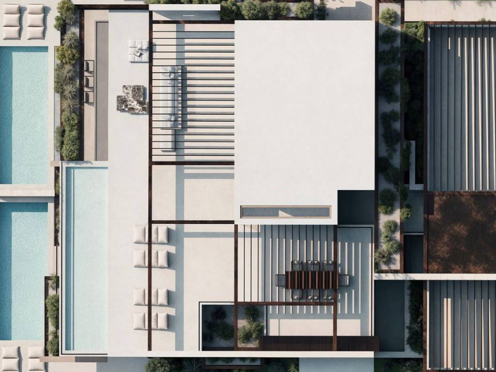Silva Residence Aerial top view