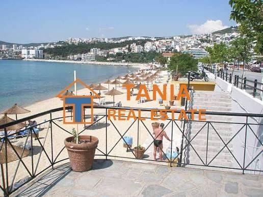 The central beach of Kavala-Rapsani