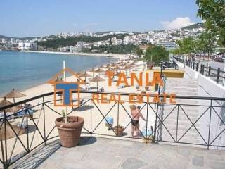 The central beach of Kavala-Rapsani