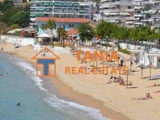 The central beach of Kavala-Rapsani