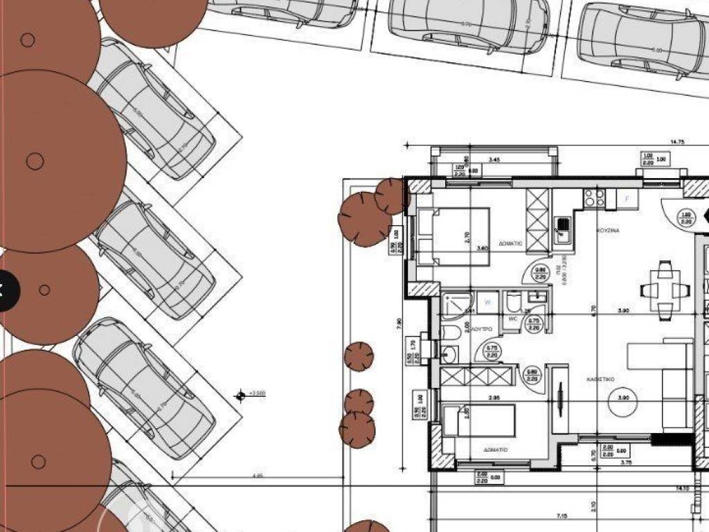 Forumland Real Estate, ισόγειο Δ1 με κήπο 68,75τ.μ.