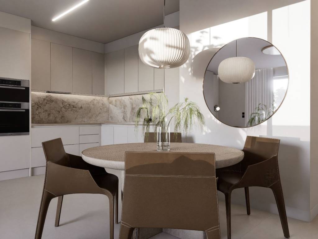 Ενιαίος χώρος κουζίνα-καθιστικό (πρόταση διακόσμης)