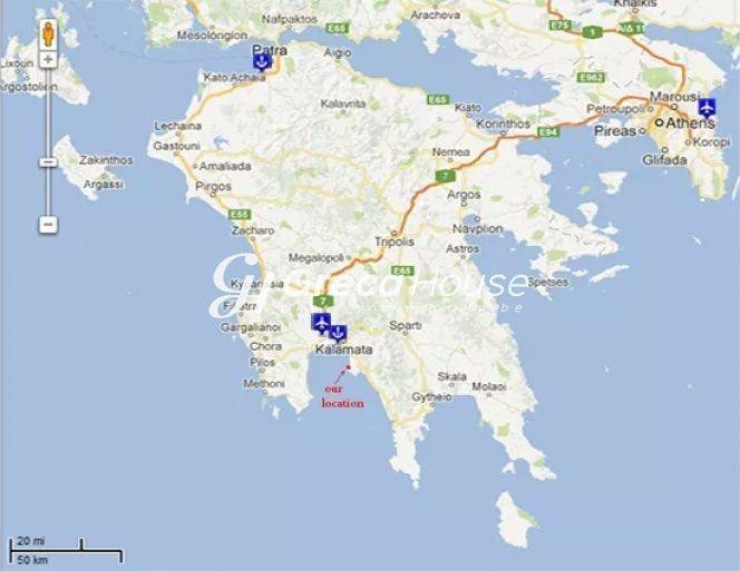 Παραθαλάσσιο οικόπεδο Δυτική Μάνη Μεσσηνία