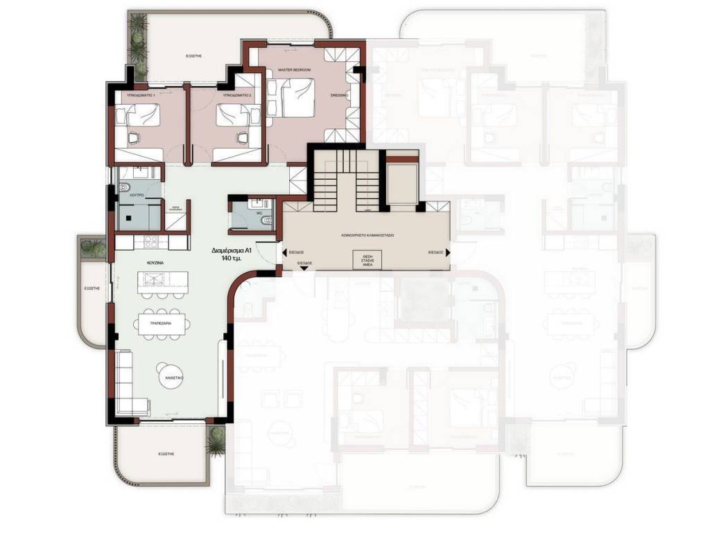 Forumland Real Estate, Α1 Κάτοψη διαμερίσματος