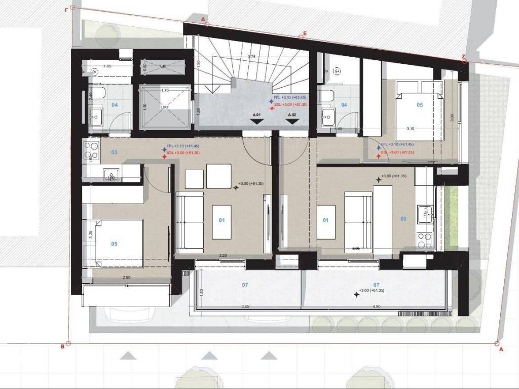 Forumland Real Estate, Κάτοψη 1ου ορόφου