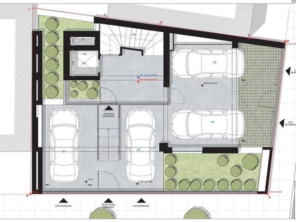Forumland Real Estate, Parking space